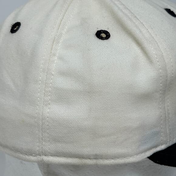 Vintage 90s Florida Marlins Hat Baseball Cap Fitted 7 3/4 White New Era USA Made - Picture 7 of 15